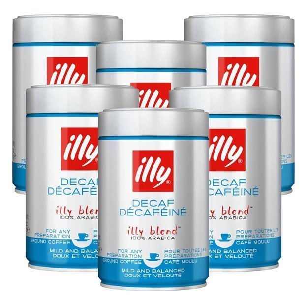 Illy 6x bezkofeinowa 250g - Kawa mielona