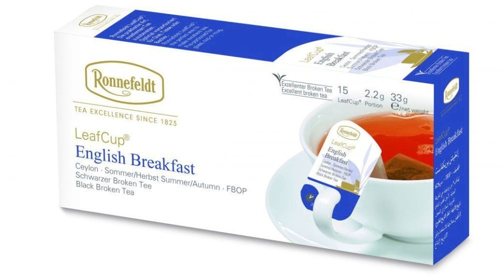 Ronnefeldt Czarna herbata Leaf Cup Classic English Breakfast 15x2,2g 13510