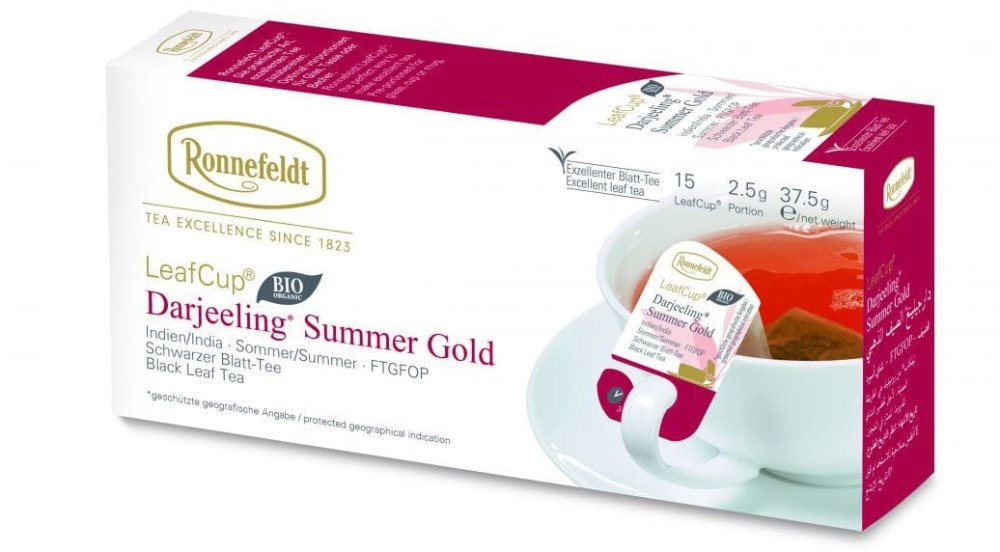 Ronnefeldt Czarna herbata Leaf Cup Darjeeling Summer Gold 15x2,5g 13520