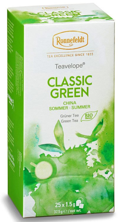 Ronnefeldt Zielona herbata Teavelope Classic Green BIO 25x1,5g