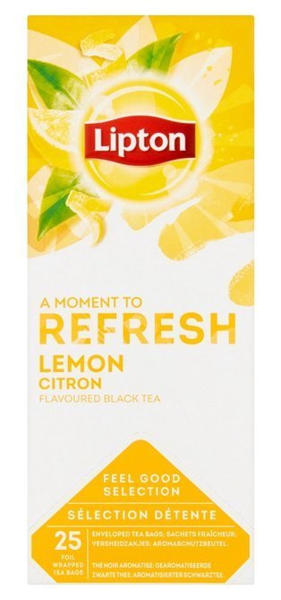 Lipton Czarna aromatyzowana herbata Classic Lemon 25 kopert