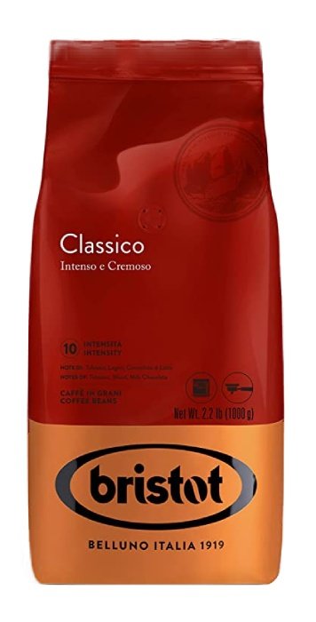 Bristot Procaffe Włoska kawa ziarnista import Classico, 1 kg