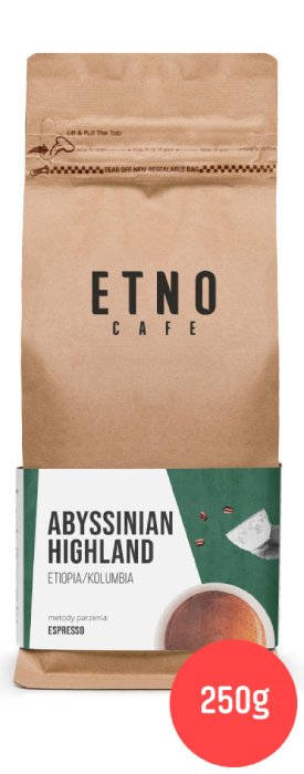 Etno Cafe Kawa ziarnista Abyssinian Highland 250g 2262-uniw
