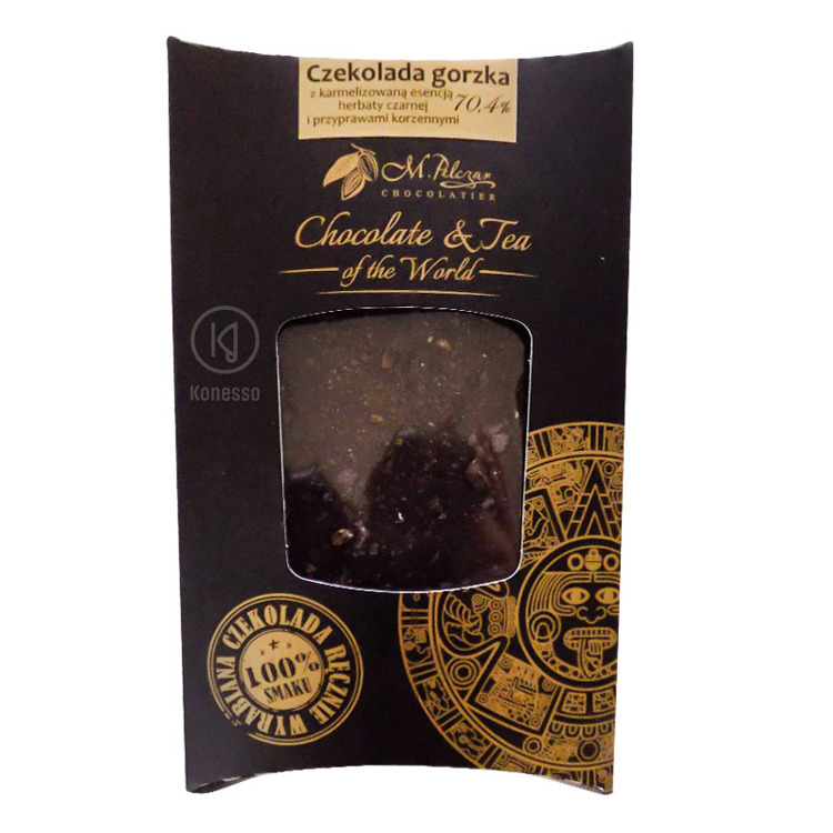 M.Pelczar Chocolatier Czekolada gorzka z karmelizowaną esencją czarnej herbaty i przyprawami 2560-uniw