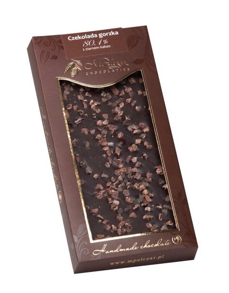 M.Pelczar Chocolatier Gorzka czekolada z ziarnem kakao 2575-uniw