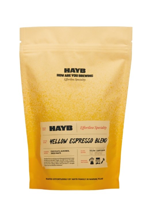 HAYB SPECIALITY COFFEE Kawa ziarnista HAYB Yellow Espresso Blend 1kg 2662-uniw