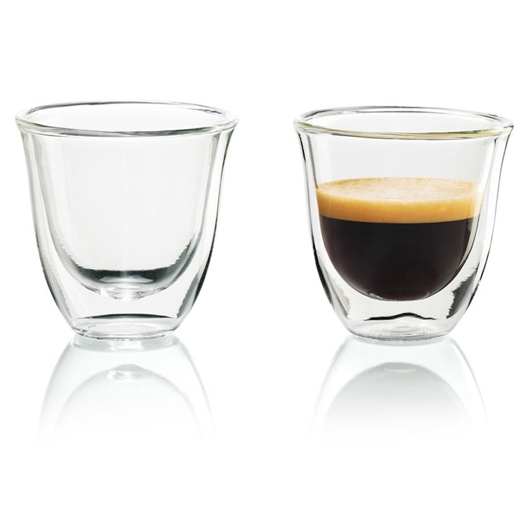 Szklaneczki DeLonghi do espresso 90 ml - 2szt