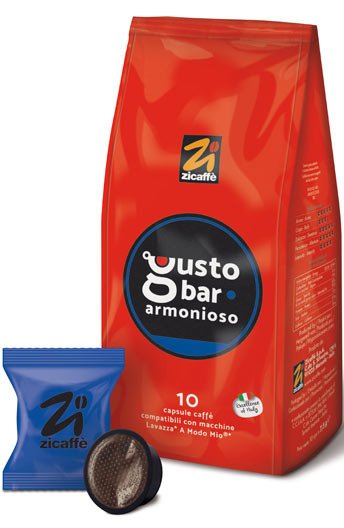 ZICAFFE Kapsułki Zicaffe Gustobar Armonioso do A Modo Mio 10 szt 3676-uniw