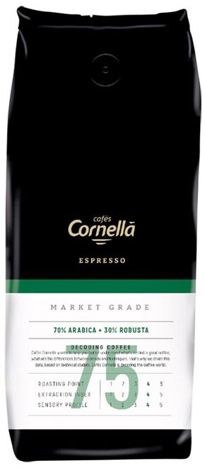 CORNELLA Kawa ziarnista Cornella Espresso Market Grade 75 1kg 4179-uniw