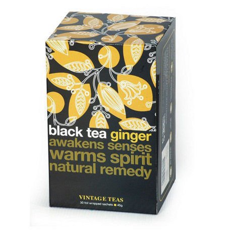 Vintage Teas Czarna herbata Black Tea Ginger 30x1,5g black-ginger