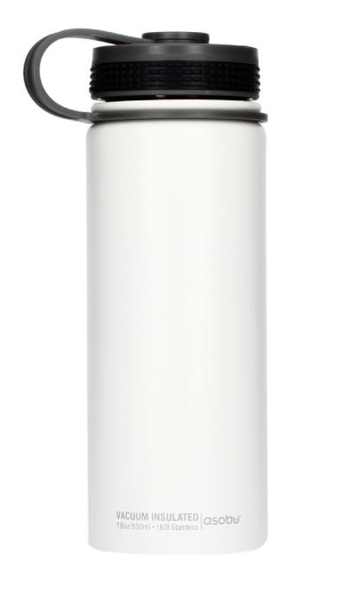ASOBU Asobu Alpine Flask biała buutelka termiczna 530 ml