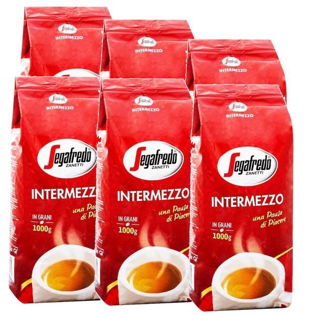 Segafredo Oryginalna kawa Intermezzo Zestaw 6x1kg w dobrej cenie 59004200153091