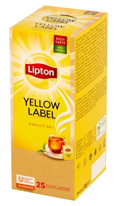 Lipton Czarna herbata Yellow Label 25 kopert 67578700