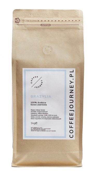 COFFEE JOURNEY Kawa ziarnista Coffee Journey Brazylia 1kg 5686-uniw