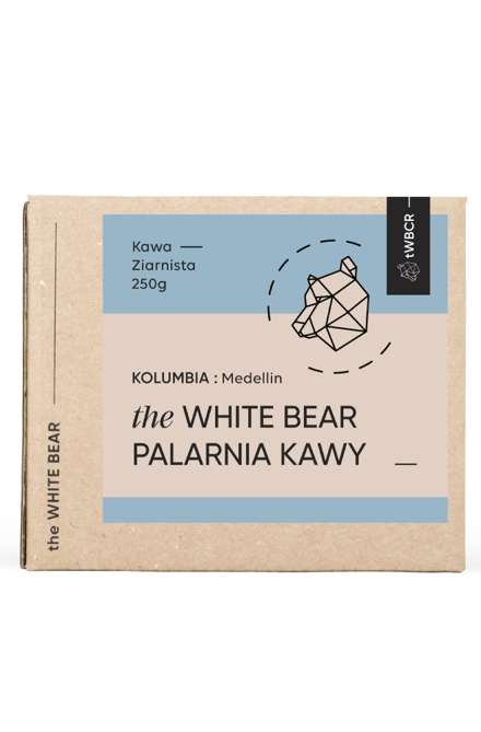THE WHITE BEAR Kawa ziarnista The White Bear Kolumbia Medellin 250g 6527-uniw