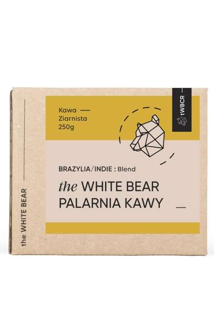 THE WHITE BEAR Kawa ziarnista The White Bear Brazylia/Indie 250g 6529-uniw