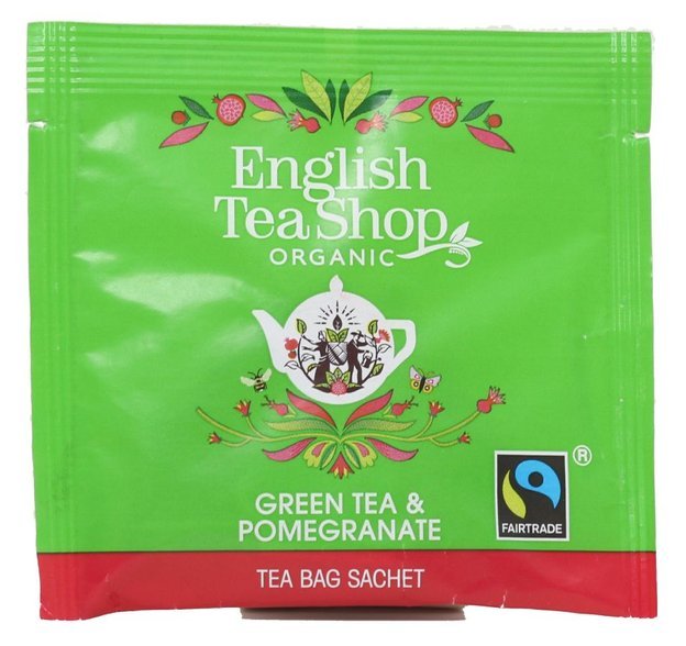 ENGLISH TEA SHOP Zielona herbata English Tea Shop Premium Green Tea & Pomegranate 50x2g 10680275061110
