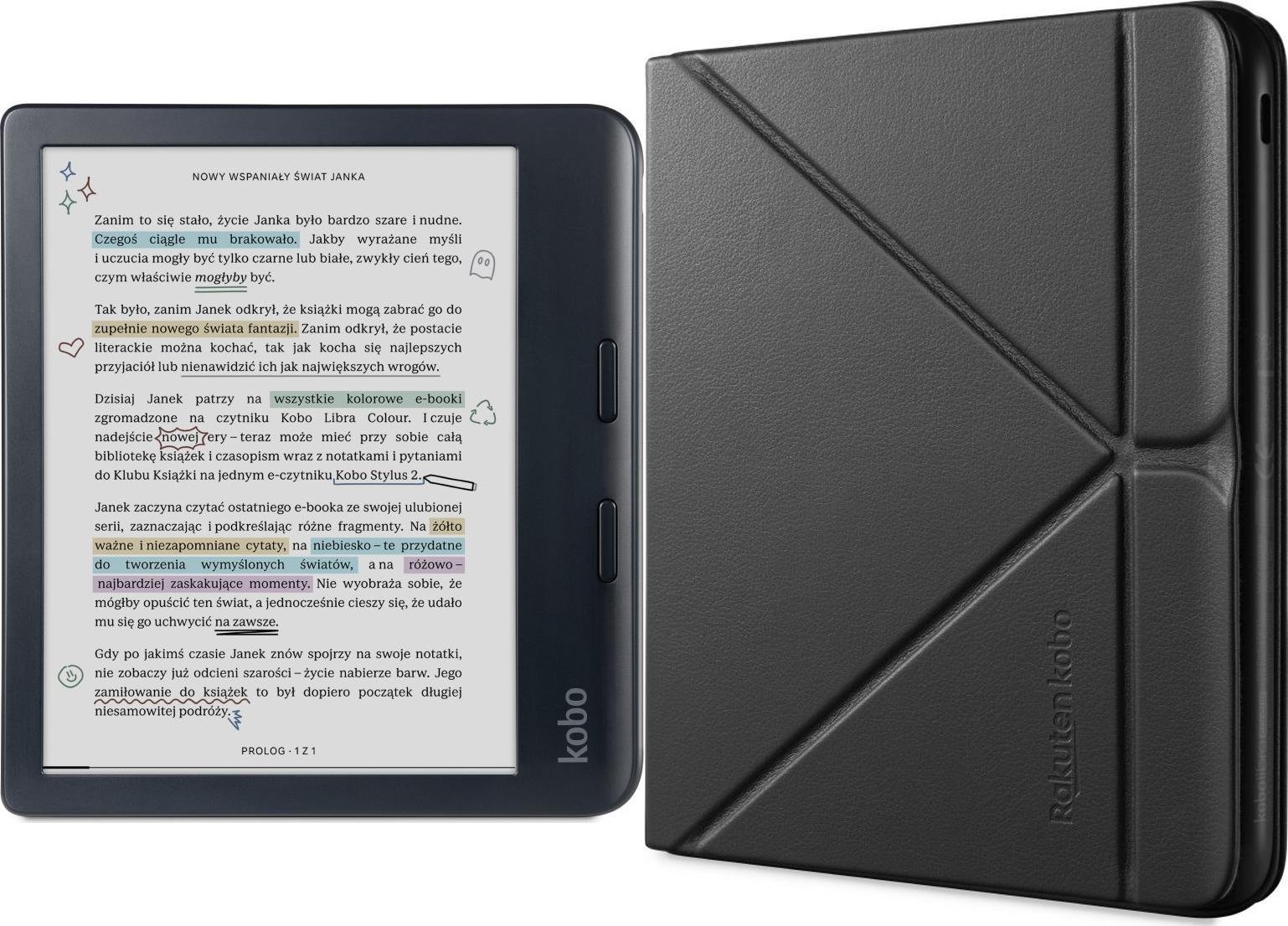 Kobo Libra Colour + Etui Cover Sleep