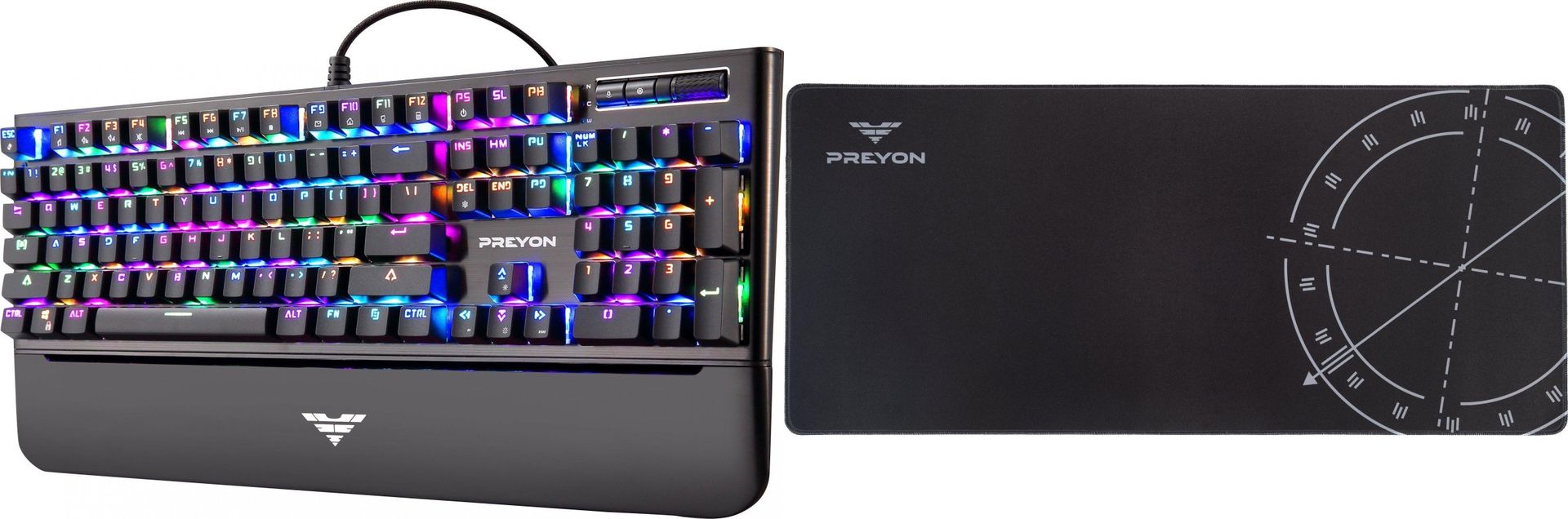 Preyon LONG Claw Brown PLCB104B + Podkładka gamingowa Preyon Falcon Speed XL PFS90
