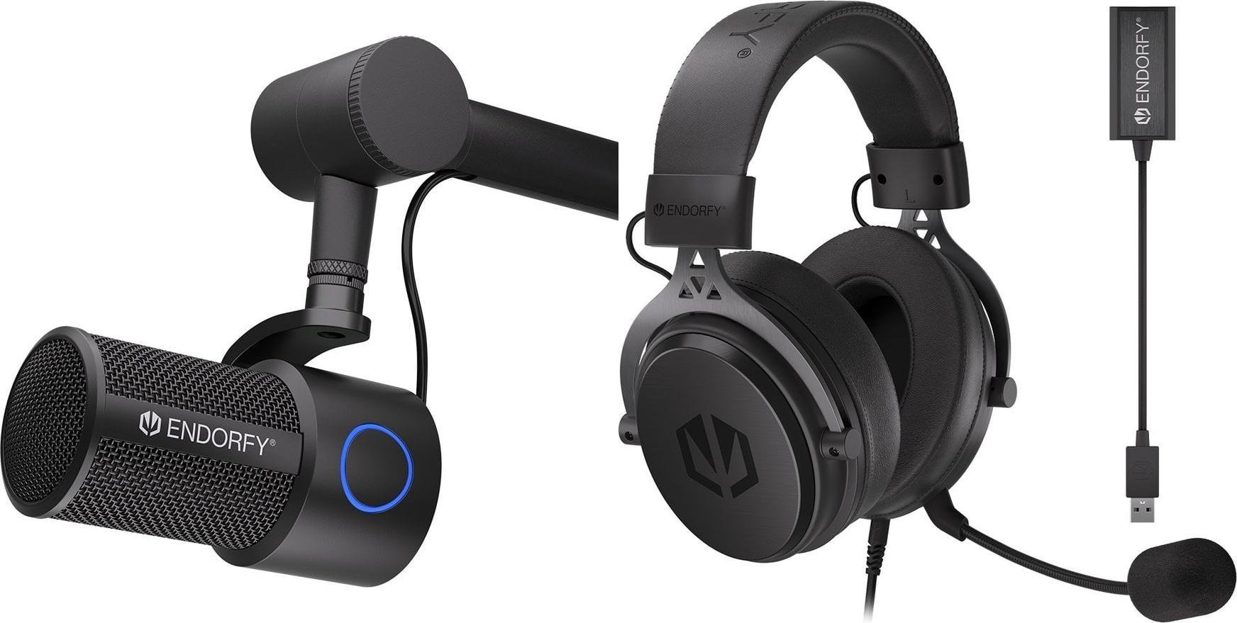 Mikrofon Endorfy Mikrofon Endorfy Solum Studio EY1B009 + Słuchawki Viro Plus USB