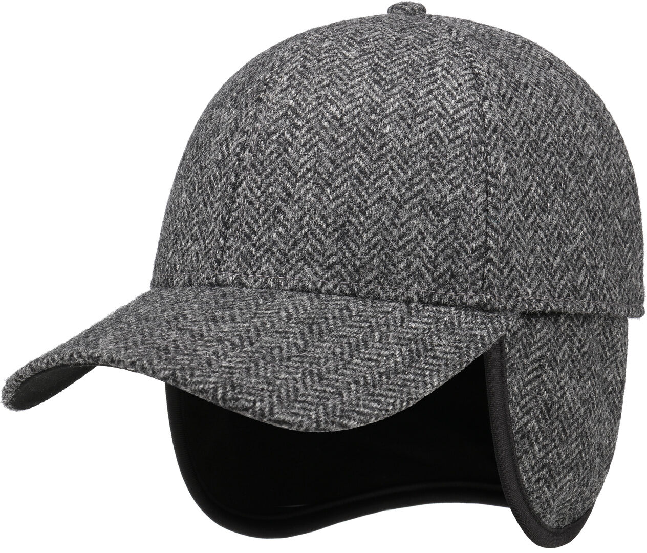 Czapka z Daszkiem i Nausznikami Jerome by Lierys, szary, XL (60-61 cm)