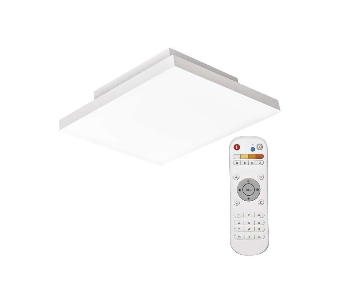 LED Plafon ściemnialny LED/18W/230V + pilot czworokątny 2700K-6000K