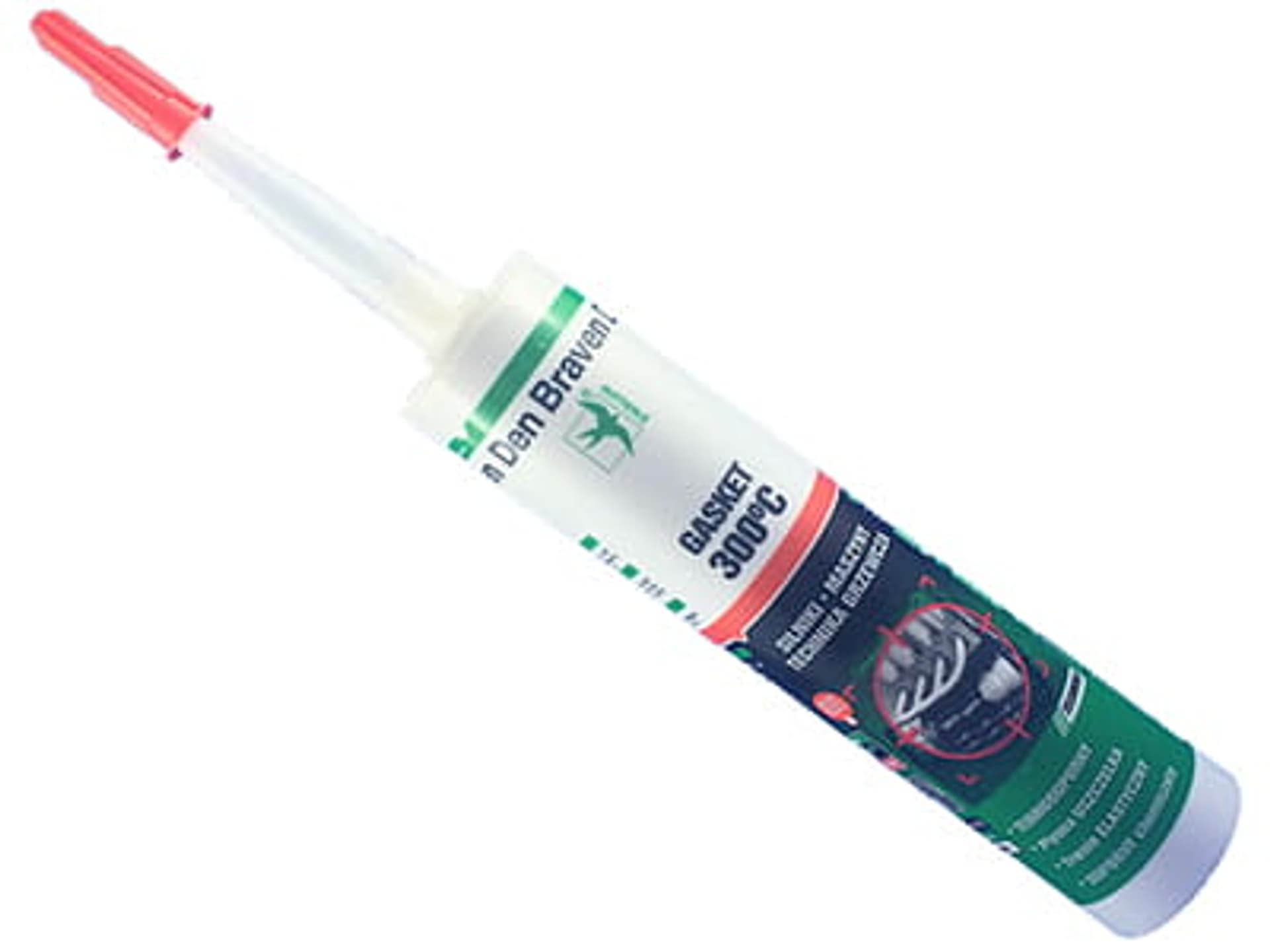 Den Braven Silikon wysokotemperaturowy Gasket-Sealant 300°C czerwony 310ml