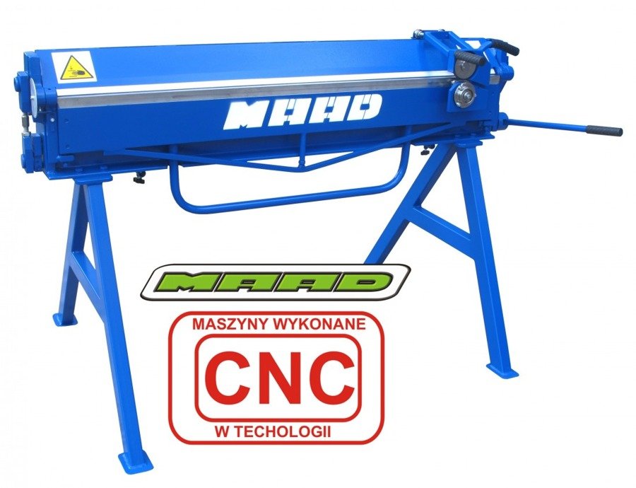 MAAD ZG-1400/2.0 ZAGINARKA GIĘTARKA KRAWĘDZIARKA DEKARSKA DO BLACHY MAAD ZG-1400/2.0