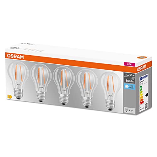 Osram żarówka LED E27 Base CL A 7W 4 000 K 5 szt.