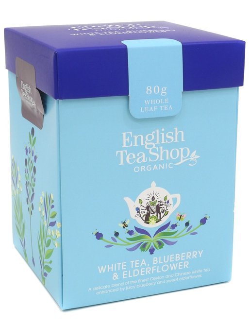 ENGLISH TEA SHOP Biała herbata English Tea Shop White Tea Blueberry & Elderflower 80g 6573-uniw