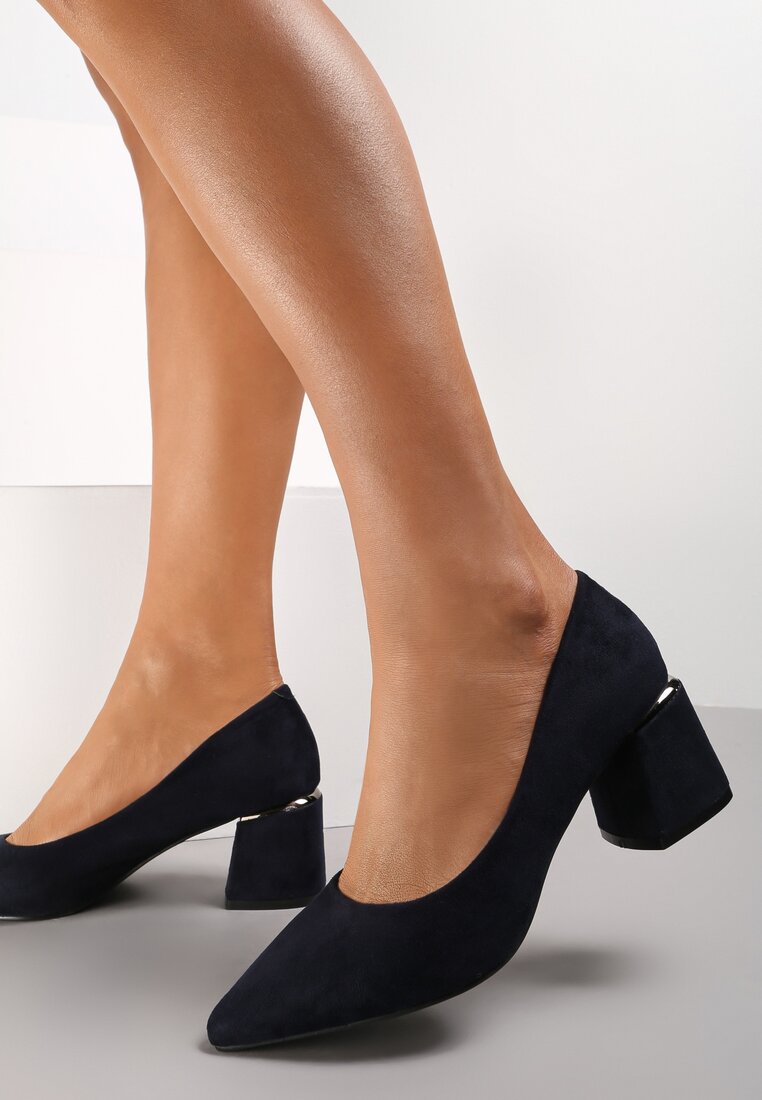 Granatowe Czółenka Sireirene