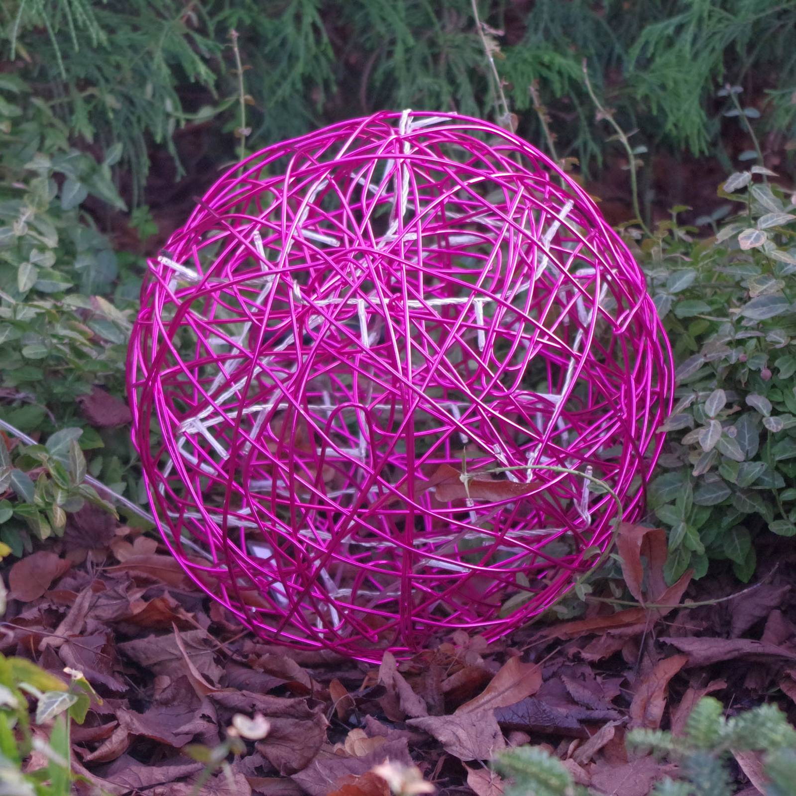Best Season Kula designerska LED 3D Galax Fun, 30 cm, fuksja