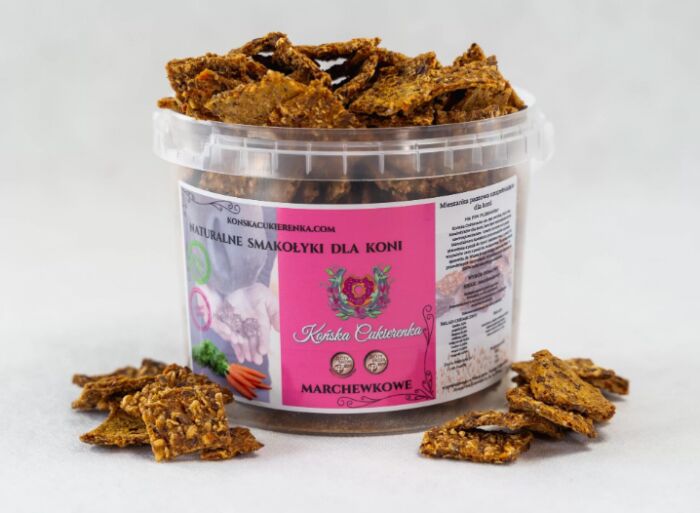 Końska Cukierenka - Jms Horse Treats Naturalne ciasteczka 3.5L - Końska Cukierenka - marchew