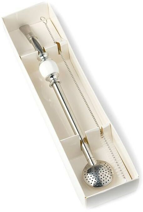 Bombilla Bola ze szczoteczką biała 1145