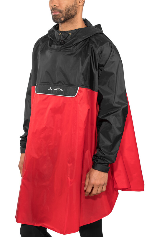 Vaude VAUDE mężczyzn Valero Poncho, czerwony, S 037176145200