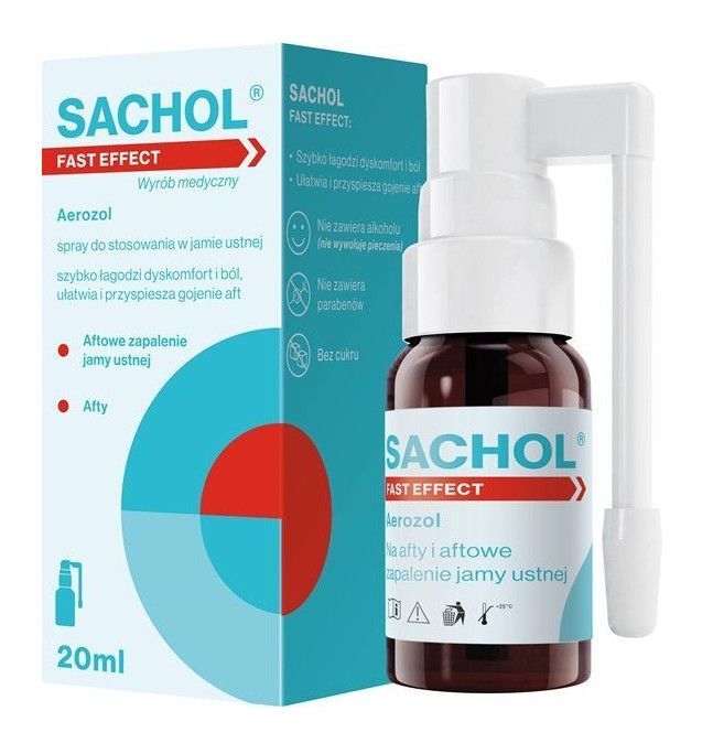 BAUSCH HEALTH IRELAND LIMITED Sachol Fast Effect Aerozol 20 ml