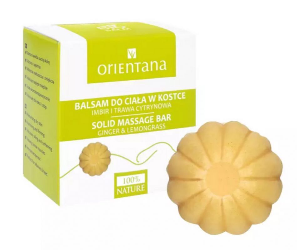 Orientana Balsam w kostce do ciała Imbir i trawa cytrynowa 60g