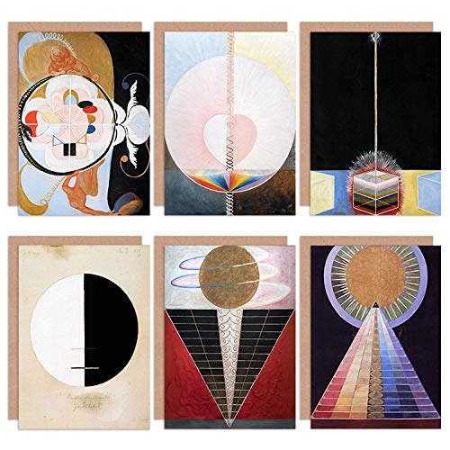 Hilma af Klint Ołtarz Budda Gołąb Ewolucja Abstrakcyjna kartka z życzeniami z sztukami sztuki
