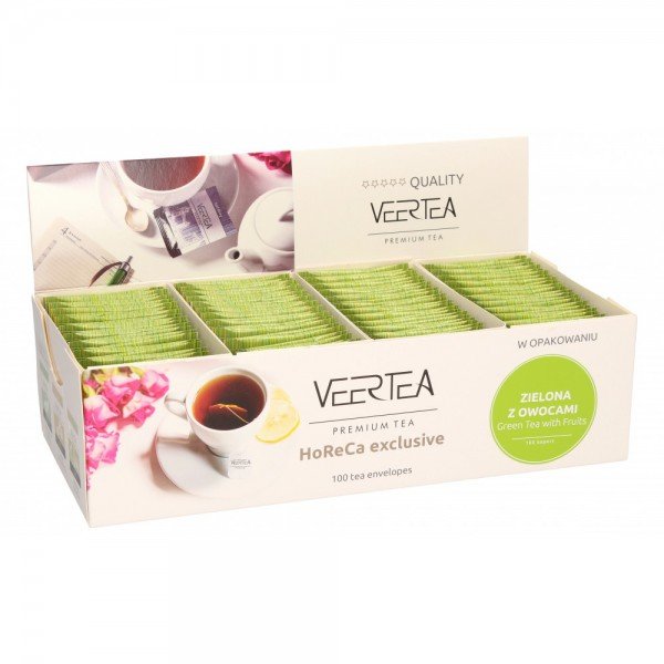 VEERTEA Zielona herbata Veertea Green Tea & Fruits 100x1,5g 5907637985036