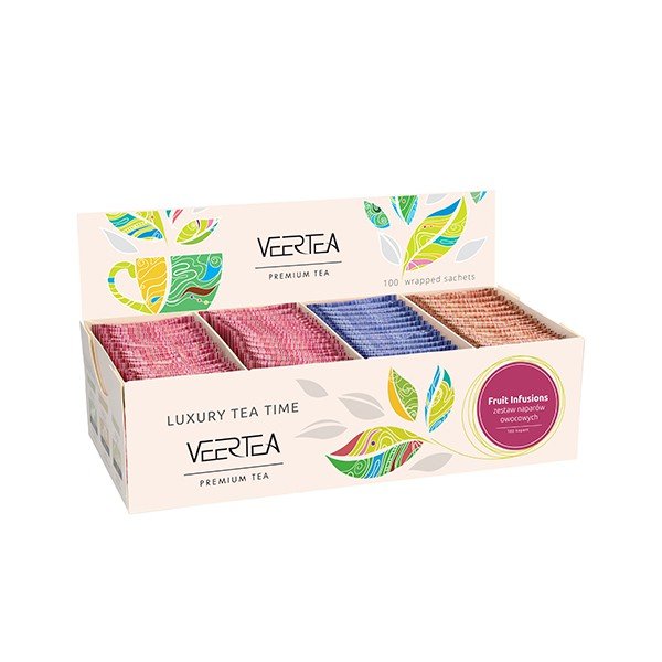VEERTEA Kolekcja naparów OWOCOWYCH Veertea 100 kopert 5907637985210