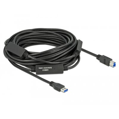Delock Kabel USB 3.2 Gen1 USB-A(M) - USB-B (M) 15m czarny aktywny 85381