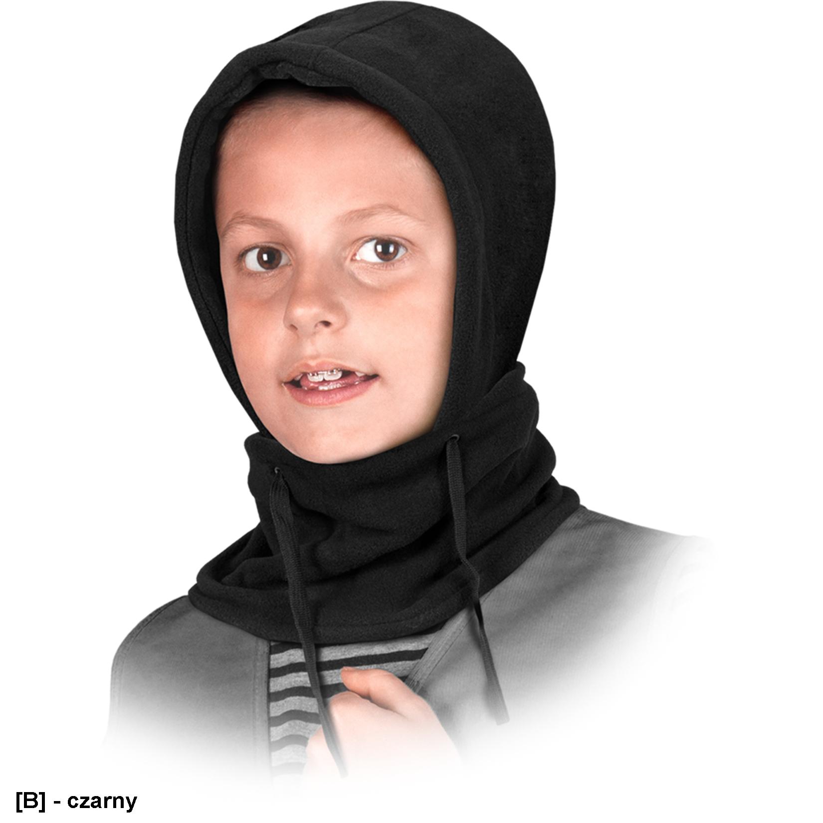 CZHOOD-KIDS - kaptur polarowy z kołnierzem ściągany sznurkiem, 100% poliester - M.