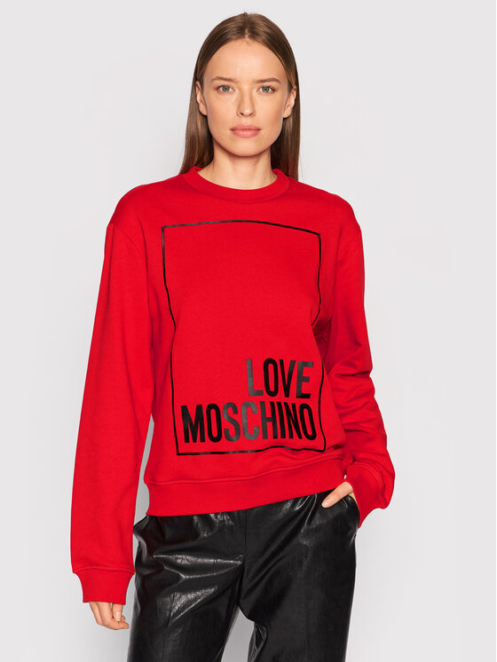 Love Moschino Bluza W630647M 4055 Czerwony Regular Fit