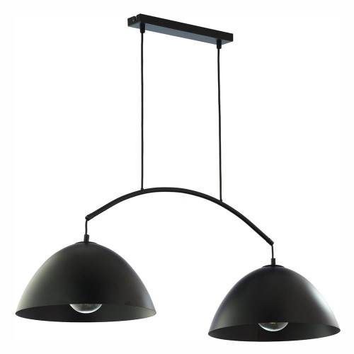 TK Lighting Lampa wisząca metalowa Faro New Black 2pł.   6008