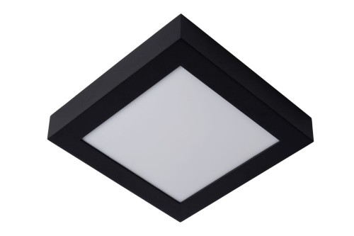 Lucide BRICE-LED Czarny 22W ściemnialny 3000K IP44 Plafon łazienkowy 28117/22/30