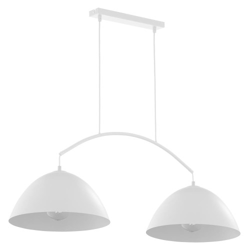 TK Lighting Lampa wisząca metalowa Faro New White 2pł.   6007