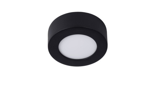 Lucide BRICE-LED Czarny 8W ściemnialny 3000K IP44 Plafon łazienkowy 28117/11/30