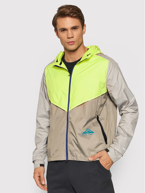 Nike Kurtka do biegania Windrunner CZ9054 Beżowy Regular Fit