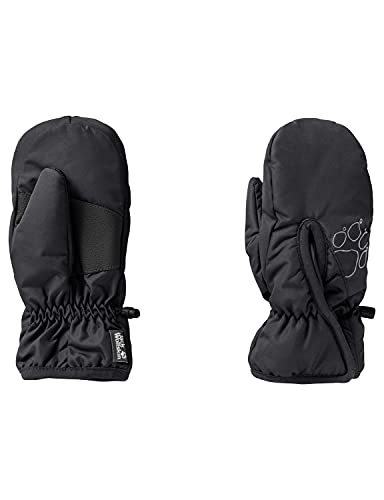 Jack Wolfskin Unisex dziecięce rękawiczki Easy Entry MitTEN K, czarne, 104 1900186