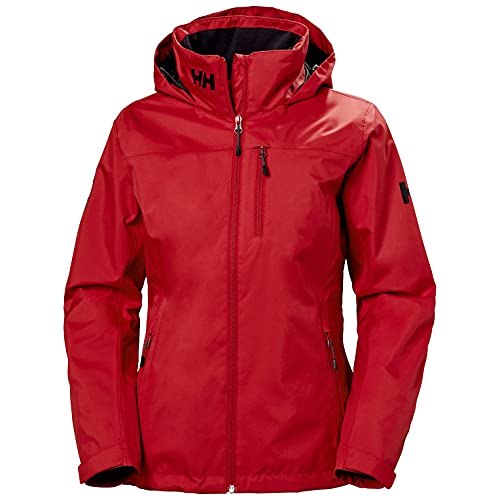 Helly Hansen Helly-Hansen Damska kurtka z kapturem w kształcie litery M wodoodporna wiatroszczelna oddychająca kurtka żeglarska, Czerwony, M 33891